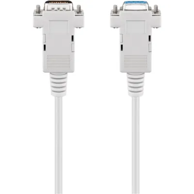 D-SUB 9-Pin Extension Cable, Male/Female, Serial 1:1