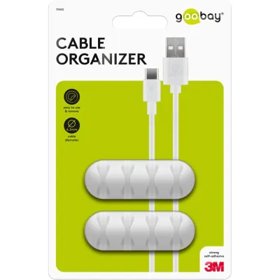 Cable Management 4 Slots, White