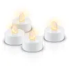 Set of 4 LED Tea Lights with Timer