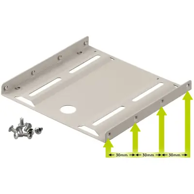 2.5 Inch Hard Drive Mounting Frame to 3.5 Inch - 1-Fold