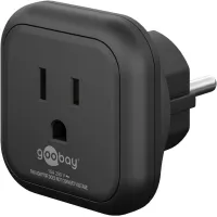 Travel Adapter USA/Japan to Europe, black