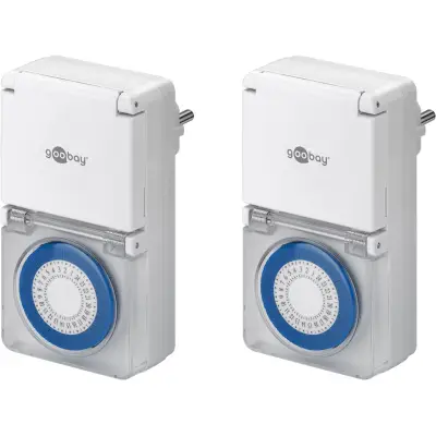 Set of 2, Analogue Timer IP44