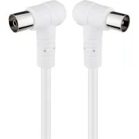 Angled Antenna Cable (80 dB), Double Shielded