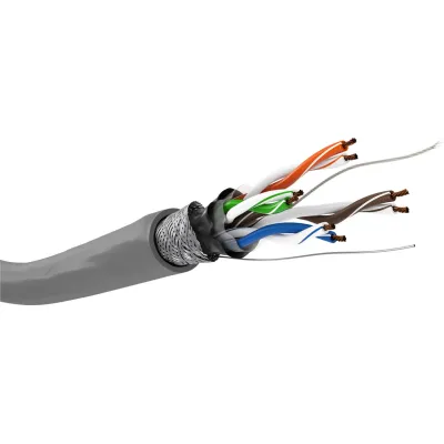 CAT 5e network cable, SF/UTP, grey
