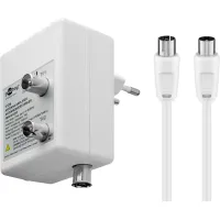 Antenna Amplifier with 2 Outputs, 15-30 dB