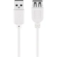 USB-A Extension Cable, 3 m, white