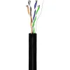 CAT 5e outdoor network cable, U/UTP, black