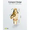RCA Y Adapter, Male to 2x Female, Gold Version, red
