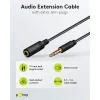 Headphone and Audio AUX Extension Cable, 4-pin 3.5 mm Slim, CU