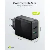 USB-A QC Dual Fast Charger (28 W) black