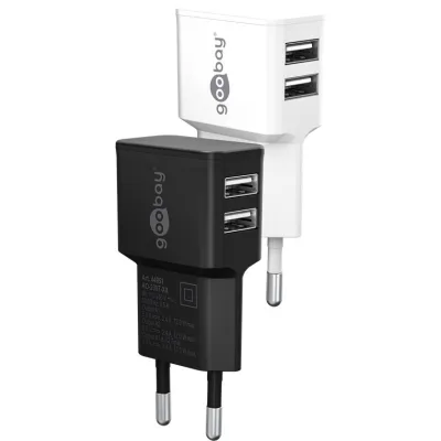 USB-A Dual Charger (12 W) black
