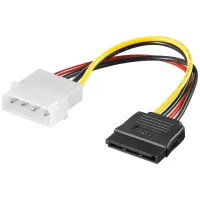 PC Power Cable/Adapter, 5.25 Inch Male to SATA