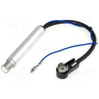 Separate power adapter for antenna with amplifier ISO connector