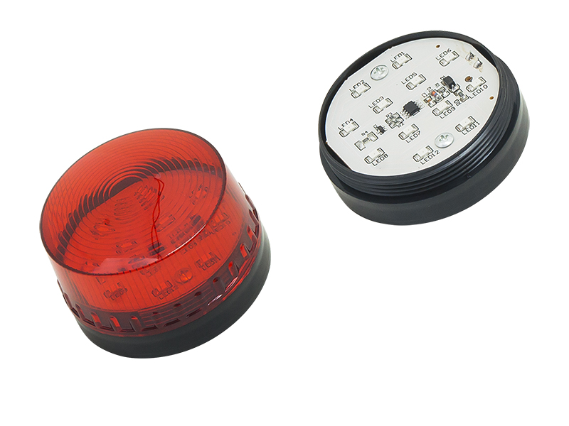 Punane vilkur 12V DC / 140mA 73mm LED 60/min 26-424