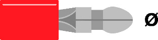 3.96mm silinder pist punane ST-040/R