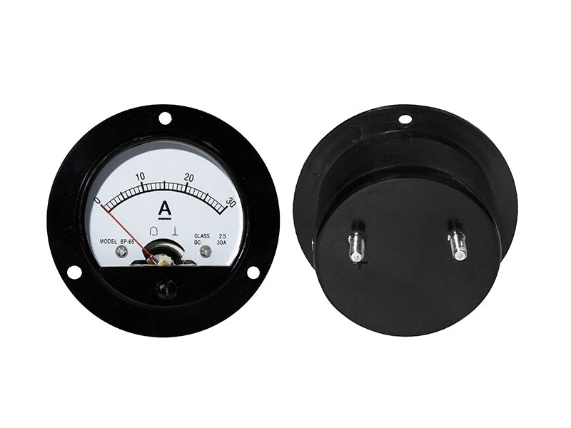 Ampermeeter osutiga 30ADC ümmargune d=65mm 51-030