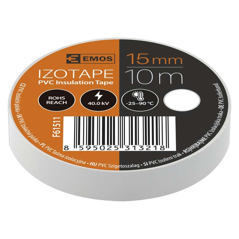 Isolate white 15mm * 10m