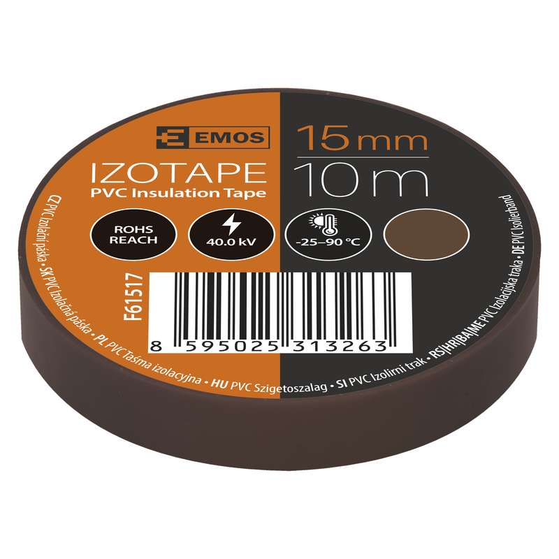 Isolate brown 15mm * 10m