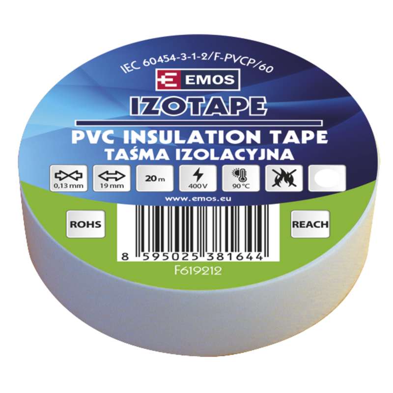 Isolate white 19mm*20m 0.13mm