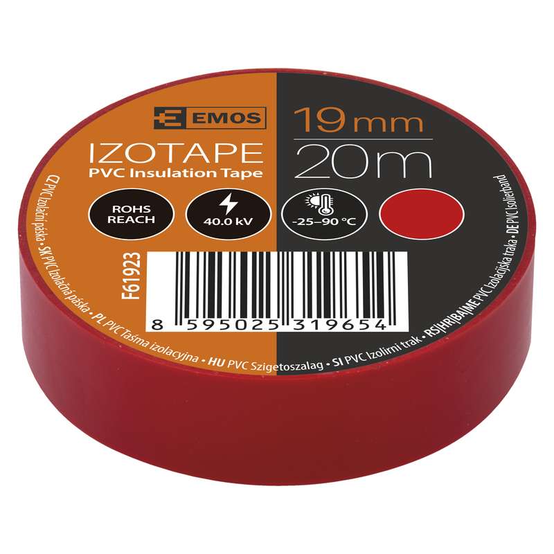 Isolate red 19mm*20m 0.13mm