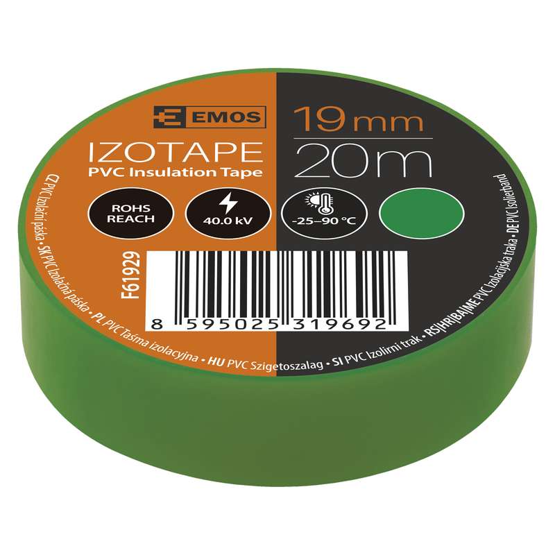Isolate green 19mm*20m 0.13mm
