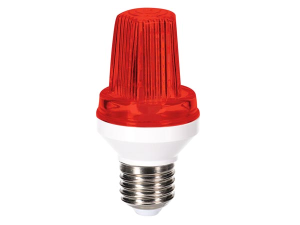 Punane Vilkur 230VAC 3W E27