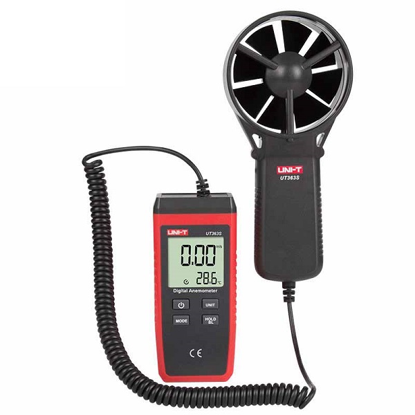 Anemomeeter 0.4..30m/s, temperatuur -10C..+50C UT363S
