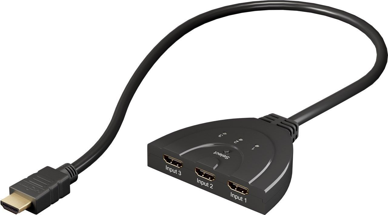 Automaatne HDMI lüliti 4K 3-sisendiga