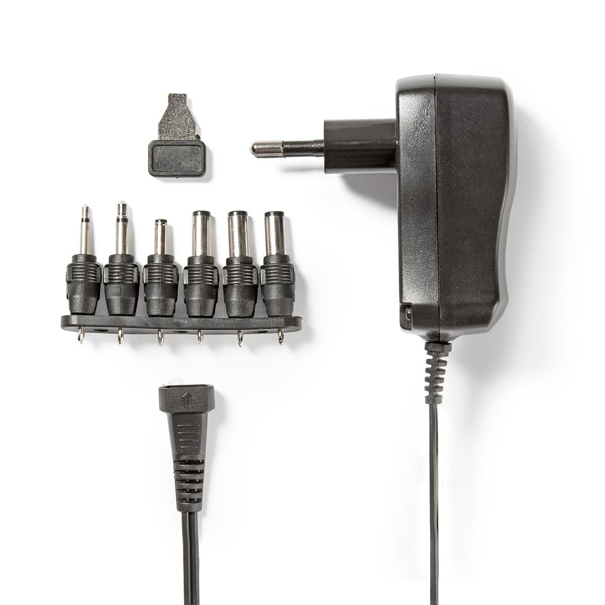 Universaalne Toiteadapter 3/4.5/5/6/7.5/9/12V 600mA 7.2W 6-pistikut