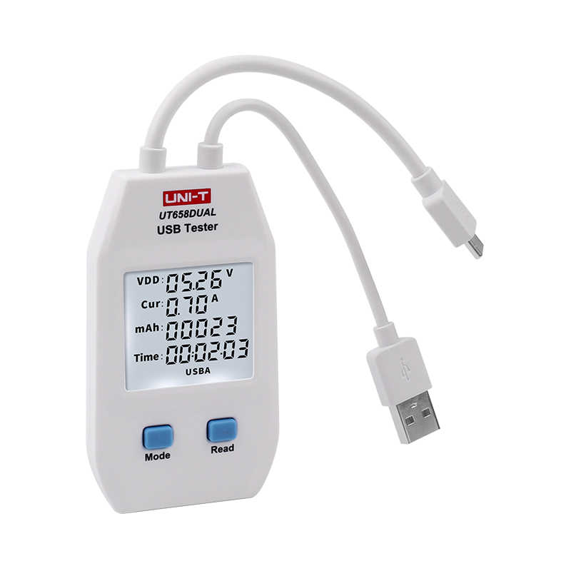 USB A ja C voolu- ja pingetester 4-24V 0.05-3A LCD QC3 QC4