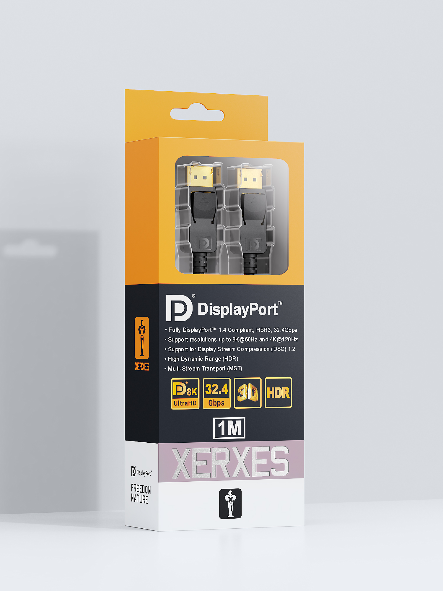 Displayport cable 1.4 8K 1m DP20-DP20 Black