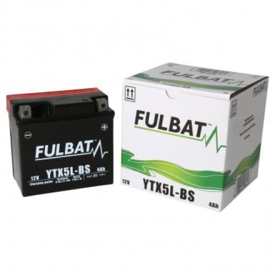 Scooter starter battery maintenance-free 12V 4Ah 70CCA -+ YTX5L-BS 114x71x106mm