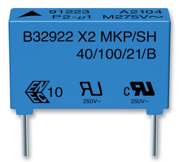 Safety Capacitor 15 µF, X2, B3292  EPCOS - B32926D3156K000