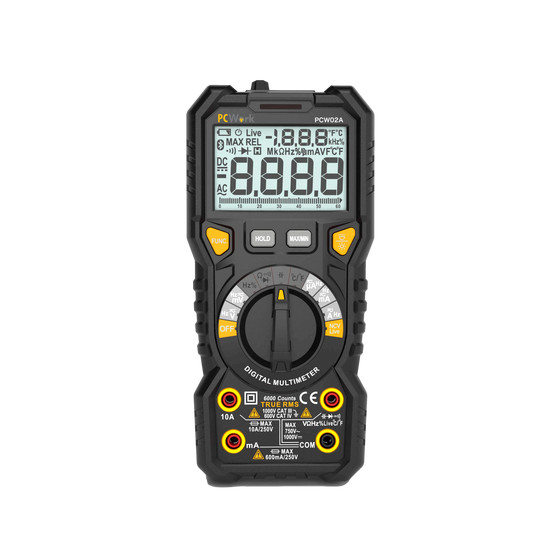 Multimeeter TRMS 5999 ACV/DCV/ACA/DCA/R/C/D/f/d/t NCV