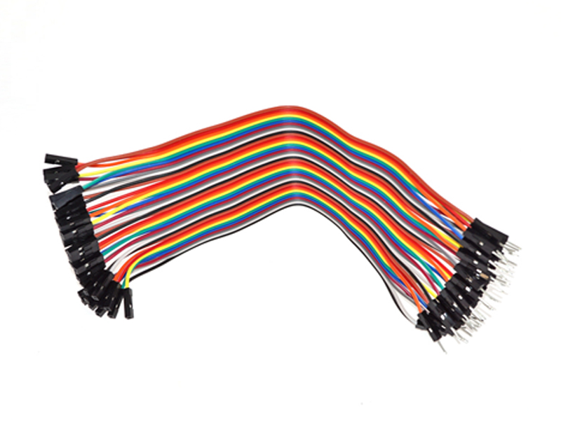 Jumper wires/cable for the breadboard 40pc plug/socket 20cm 2.54mm