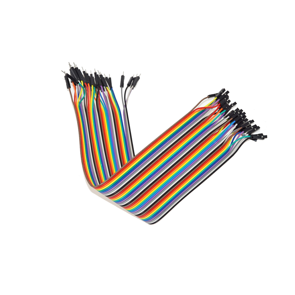Jumper wires/cable for the breadboard 40pc plug/socket 30cm 2.54mm