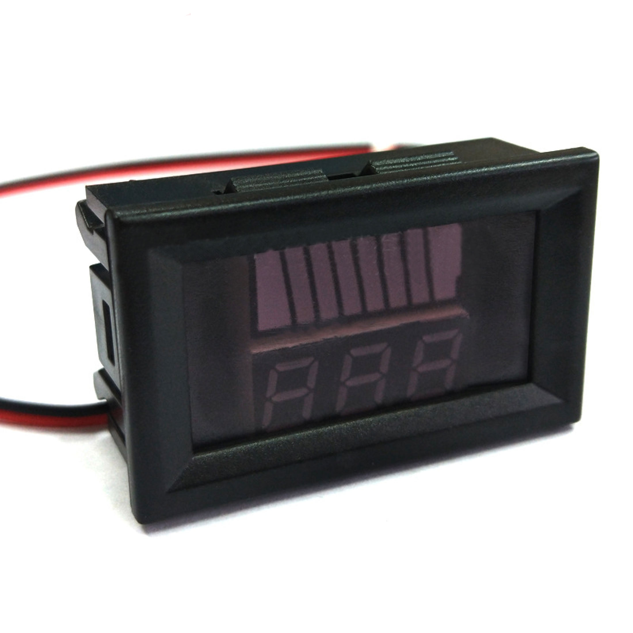 Digitaalne aku indikaator  48x29x22mm paneelile Pb/Li-Ion/LiFePO4