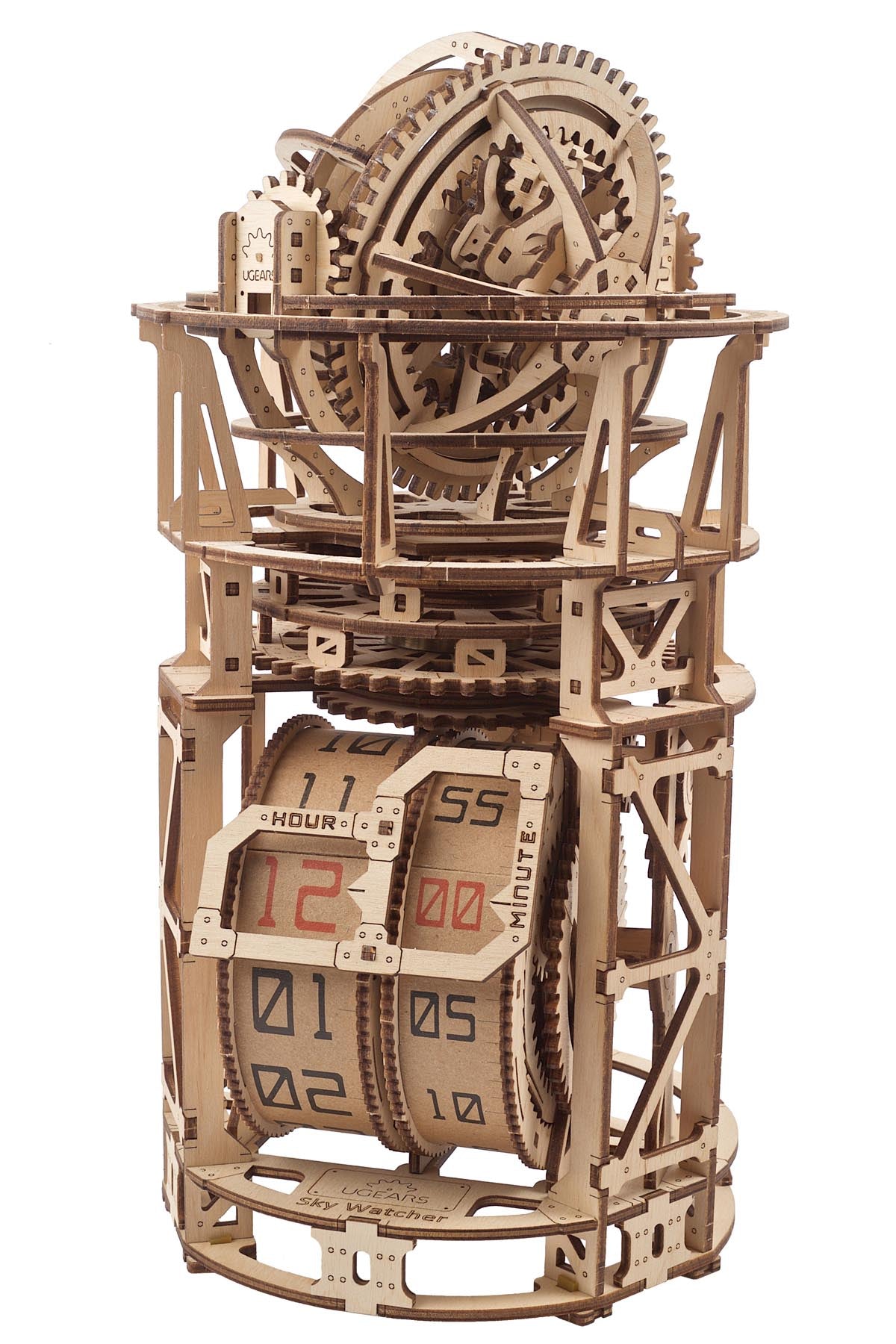 Designer of moving mechanisms Sky watcher clock, vinyl of 338 parts
