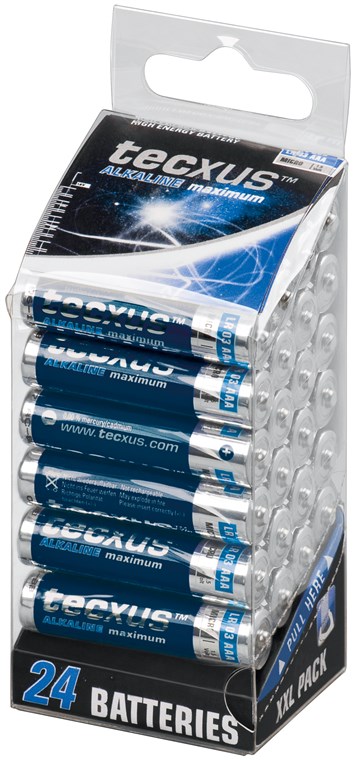Patareid 1.5V AAA LR3 Tecxus Alkaline 24tk pakis