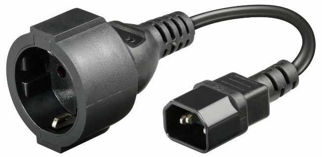 Adapter cable UPS plug C14 - 230ACV euro socket CEE 7/4