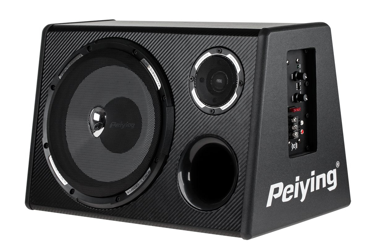 Активный сабвуфер в автомобиль 10" 200W Peiying