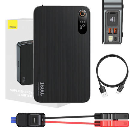 Baseus Käivitusabi 12V/1600A USB-A/USB-C (65W)