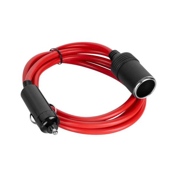 Car cigarette lighter extension cord 1.5m 120W red