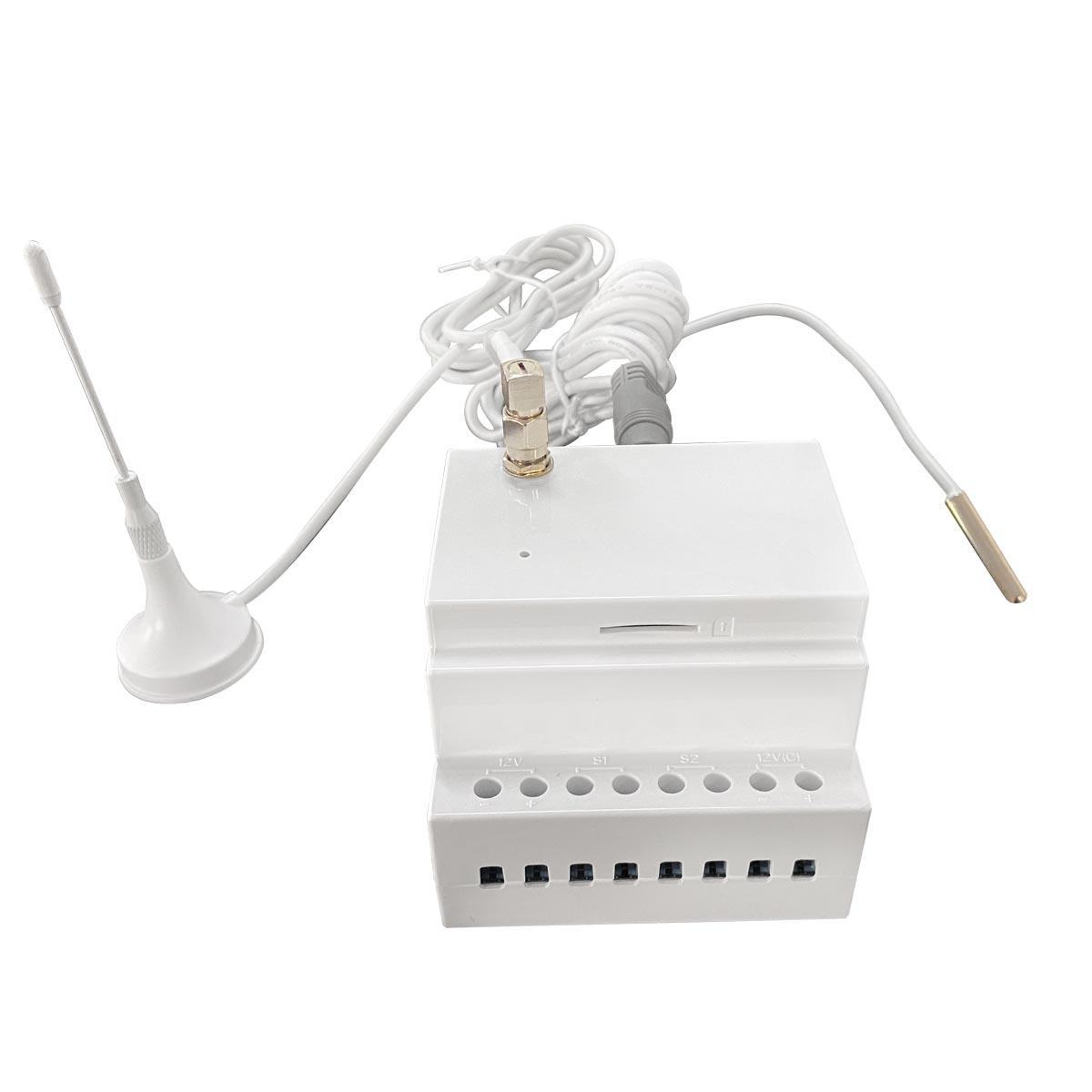 GSM 4G kontroller kommutaator DIN liistule 230V Temp/Anduri sisend