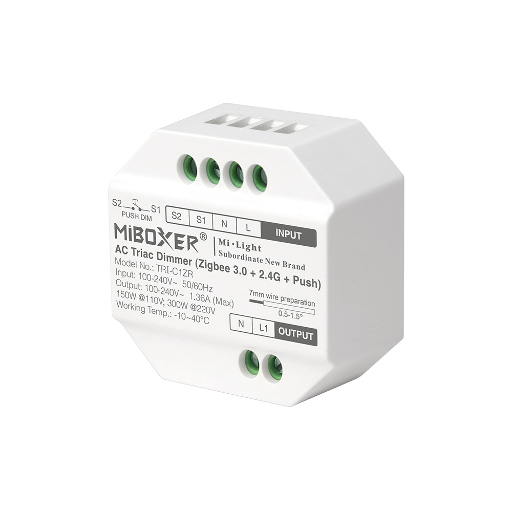 Dimmer moodul toosi lüliti RF+zigbee 230V 300W MiBoxer Tuya