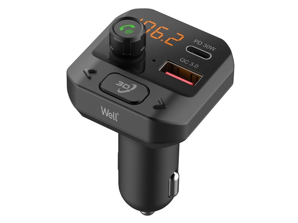 FM-модулятор в автомобиль BT USB PD QC3.0 USB A/C