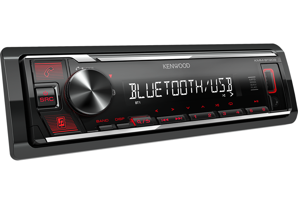 Автомагнитола Kenwood 1DIN AM FM BT USB AUX 4*50W
