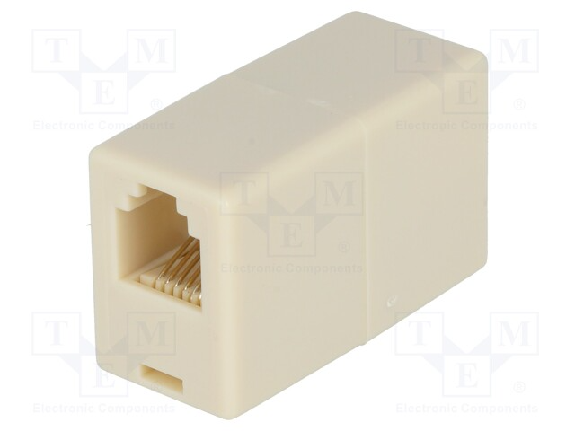 RJ12 pesa-RJ12 pesa kreemjas üleminek adapter jätk
