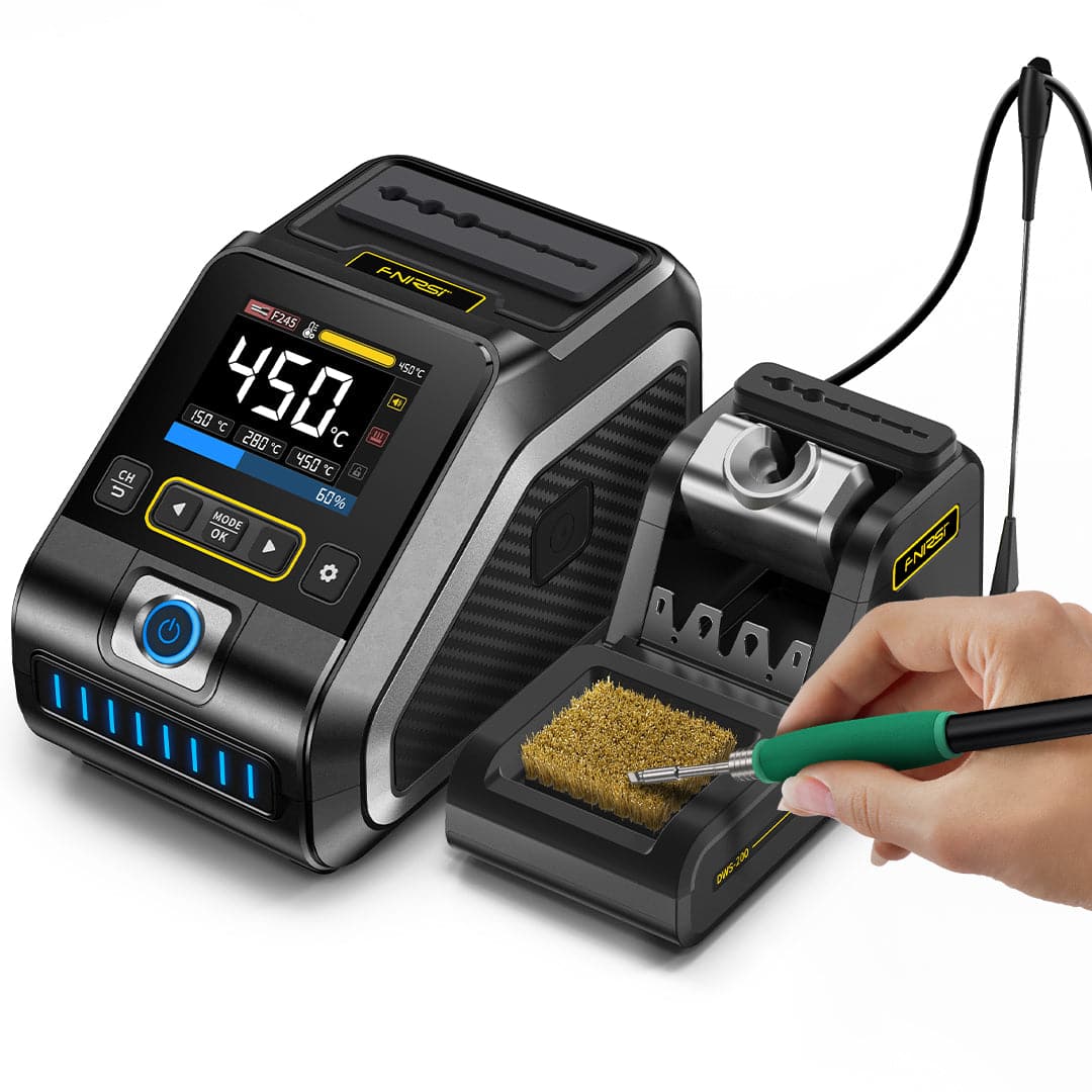 Паяльная станция 200W 100..450deg, быстрые картриджи F245, DWS-200