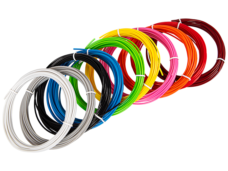 3D Pen Plastic Set 10 Colors x5m PLA 1.75mm